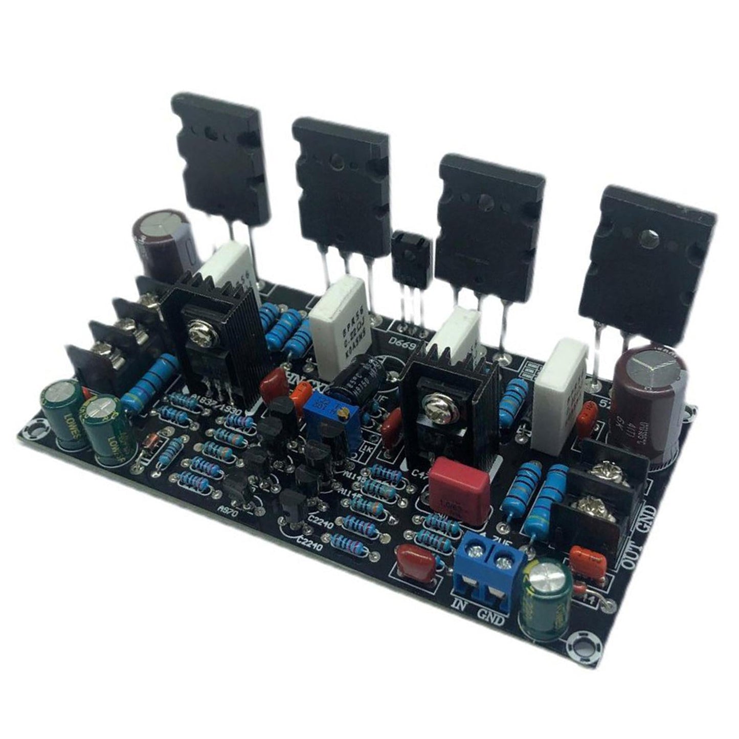 Household 200W Mono Power Amplifier Board 1943+5200 PCB Board After Tube amp