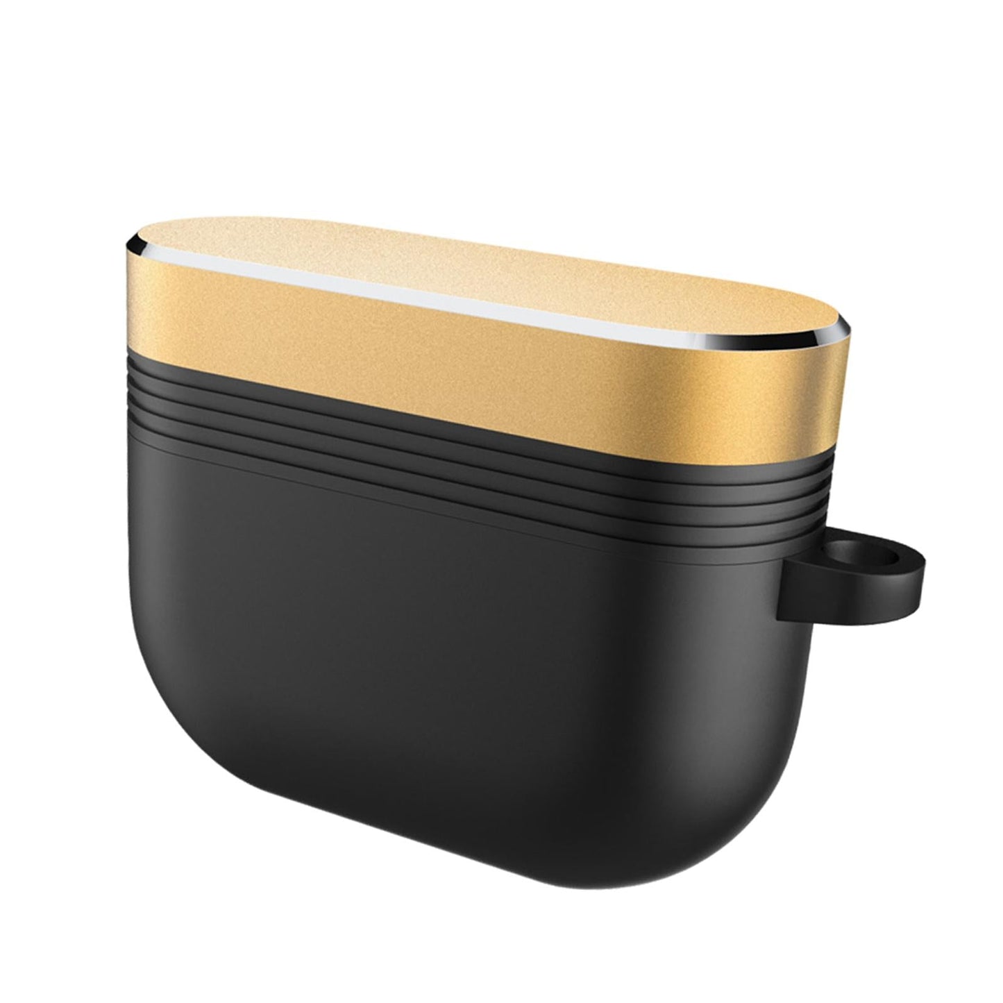 Earpiece Protective Cove Case w/ Carabiner Cool Hard Shell Dustproof Outdoor Black Gold