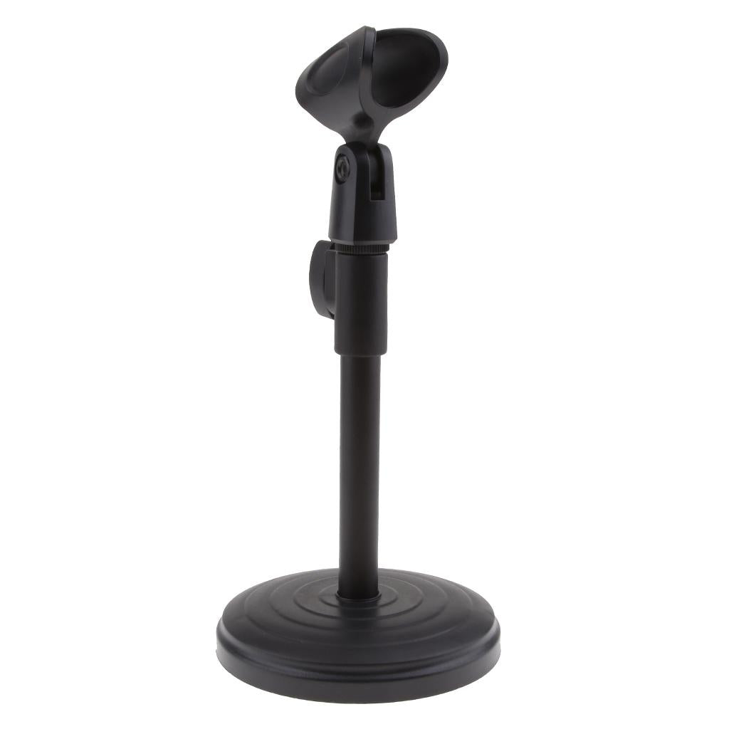 Desk Microphone Stand 03 Plastic Base (Adjustable)