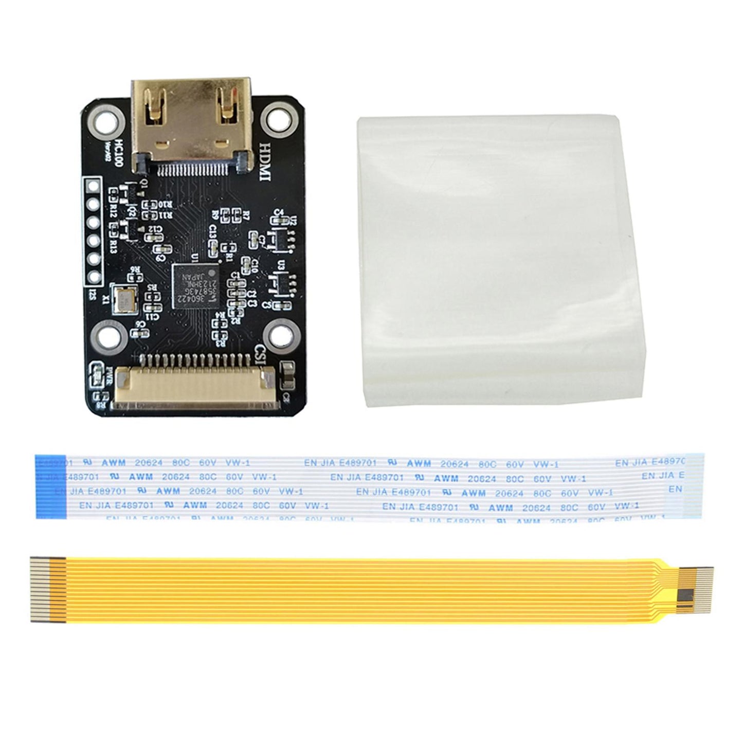 Adapter Board, Input up to 1080P 25Fp, Converter, for Rasperry Zero W 3B with Yellow Line