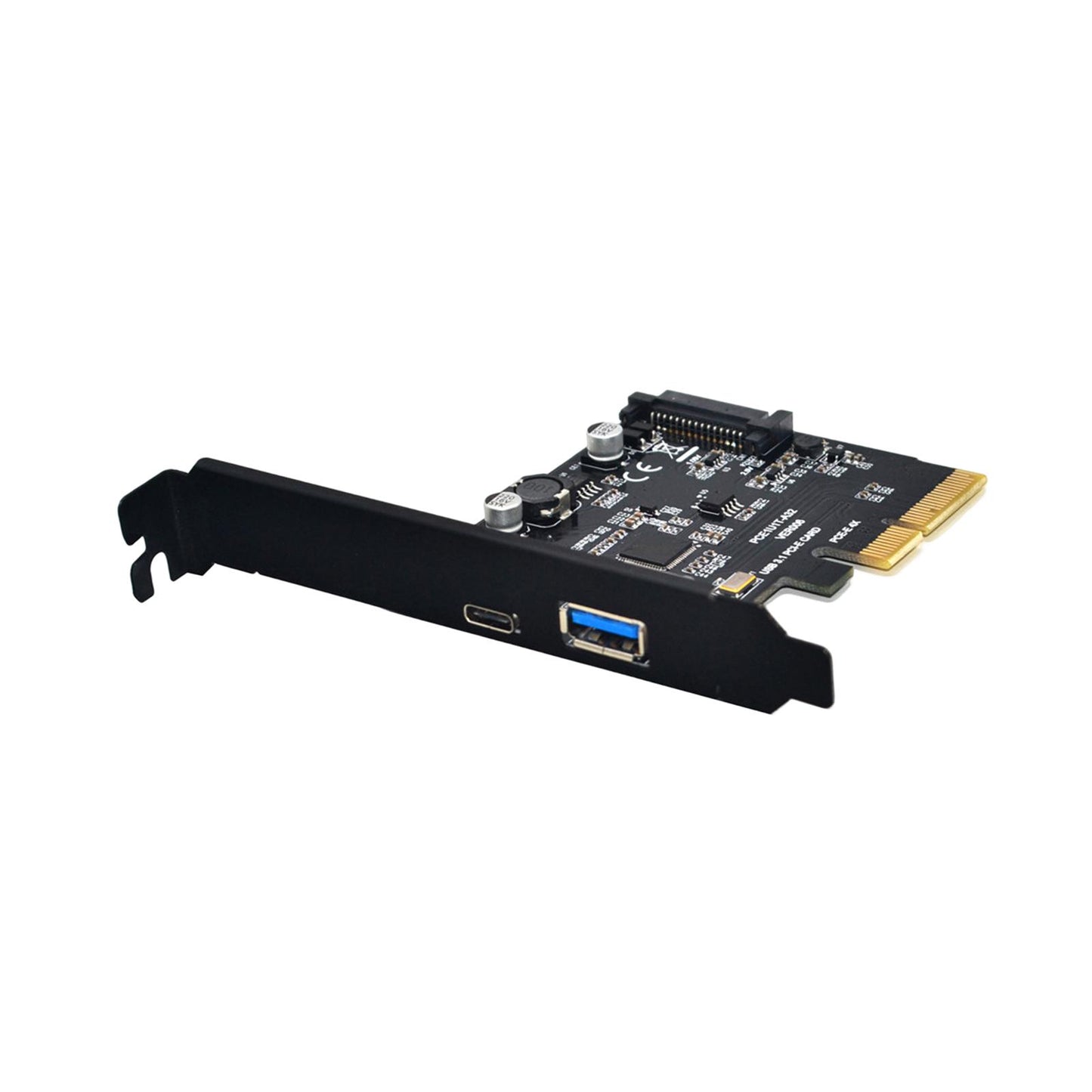 Pci-e to USB 3.1 Gen2 10 Gbps Type C Expansion Card for Computer PC 4X