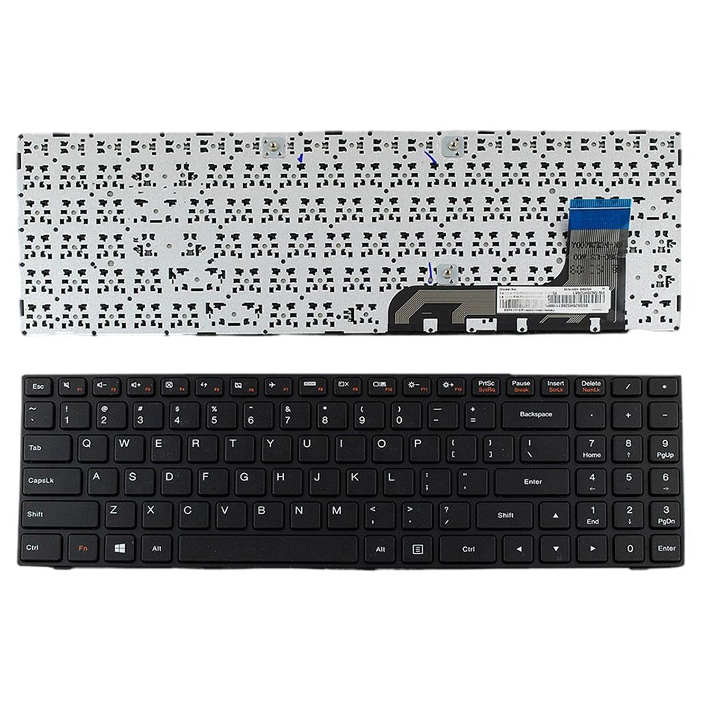 Laptop Keyboard US English for Lenovo IdeaPad 100-15 Black Accessories