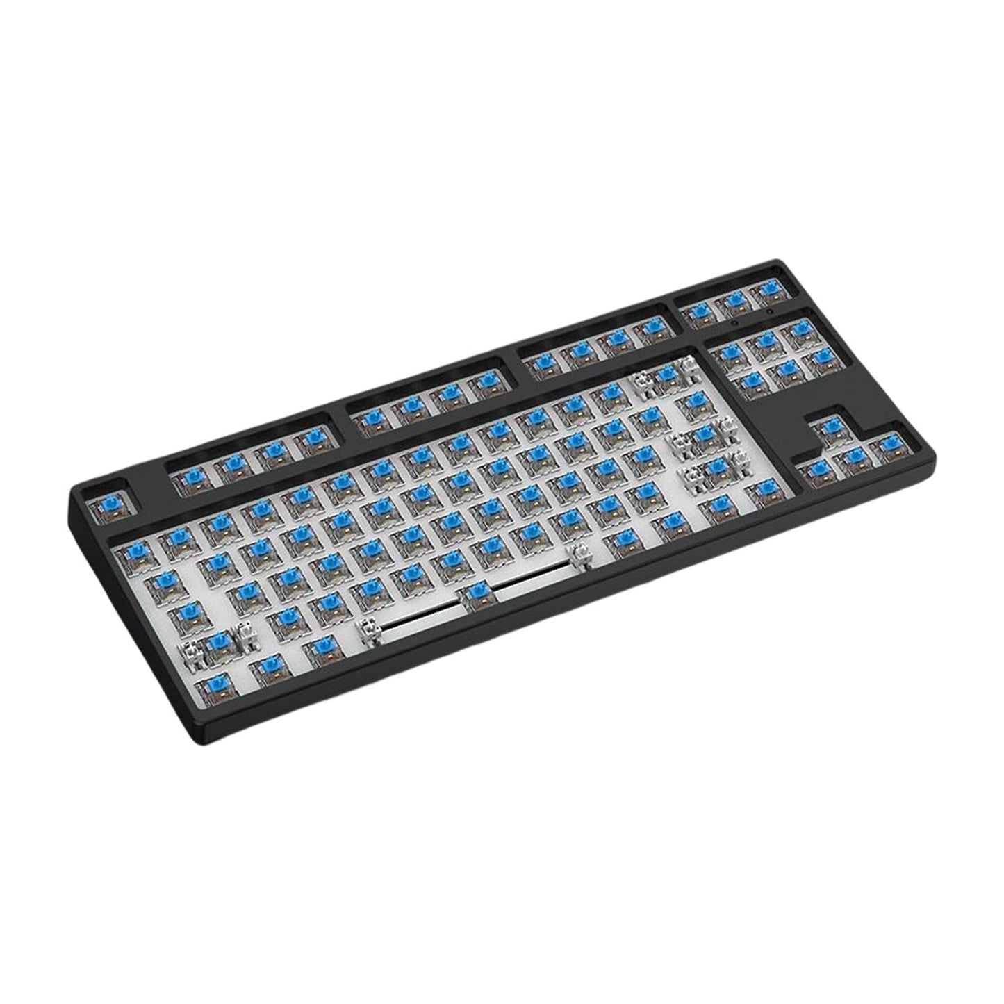 87 Keys DIY Wired Mechanical Keyboard Kit with Blue Switch for PC Parts Black