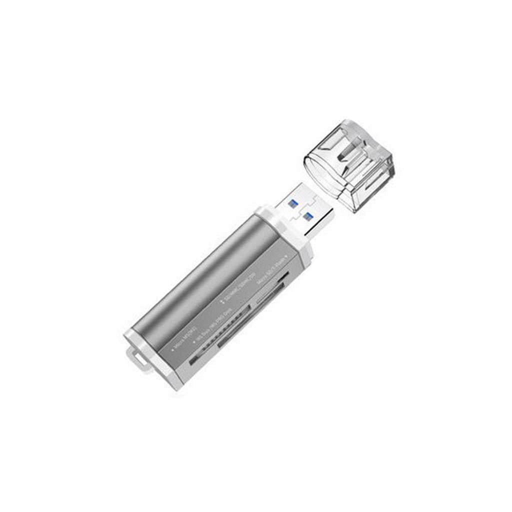 USB 3.0 Memory Card Reader Adapter for Micro SD TF M2 MS Card Silver
