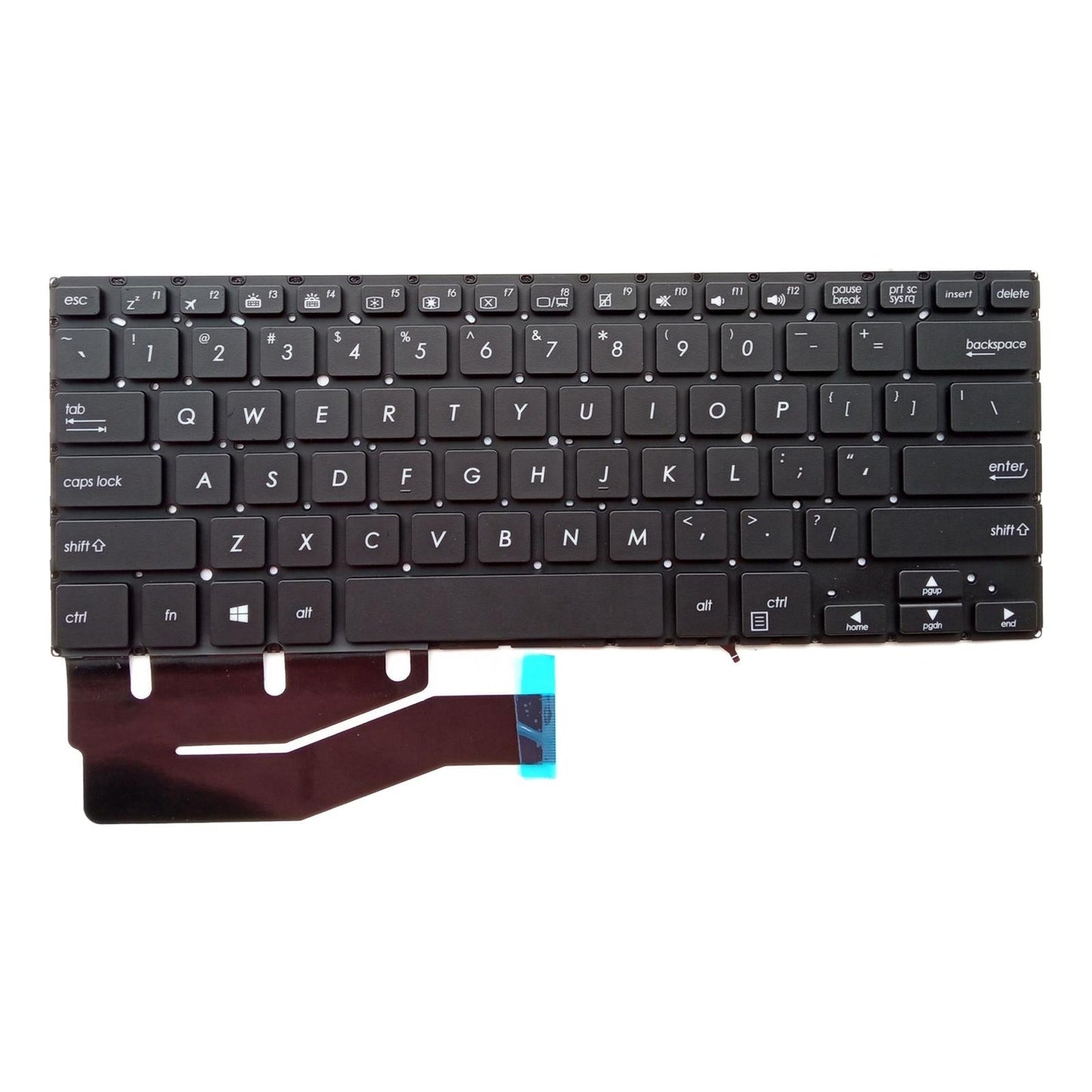 Laptop Keyboard Black English US with Backlit for TP410 TP410UA TP401CA