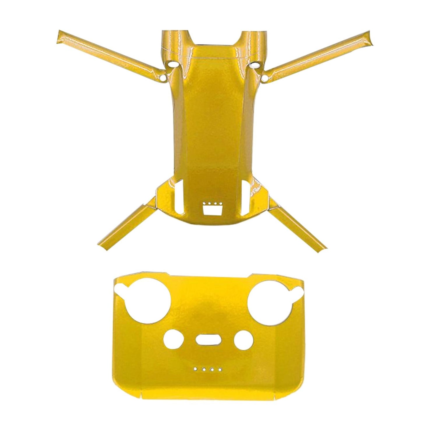 PVC Fluorescent Sticker Skin Protector for DJI Mini 3Pro Fluorescent Gold