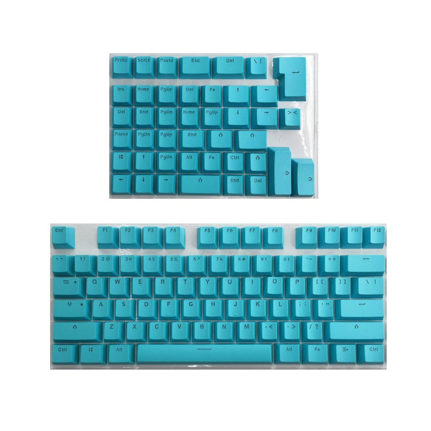 PBT Keycaps Anti-Grease Mini for 61 64 68 71 82 84 Layout Keyboard Blue