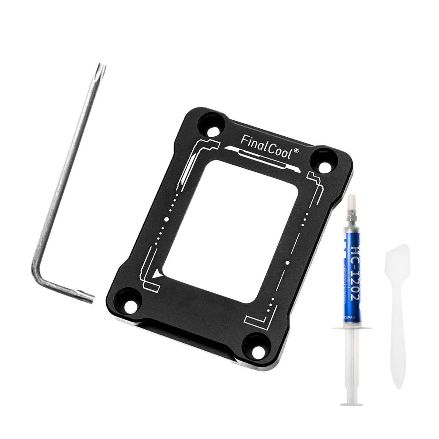 CPU Bending Correction Fixing Buckle Kit for 12 Generation LGA1700 Black