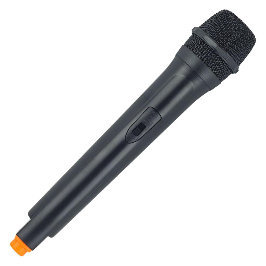 Classic Plastic Wireless Microphone Props Fake Mic Toy Handheld Orange