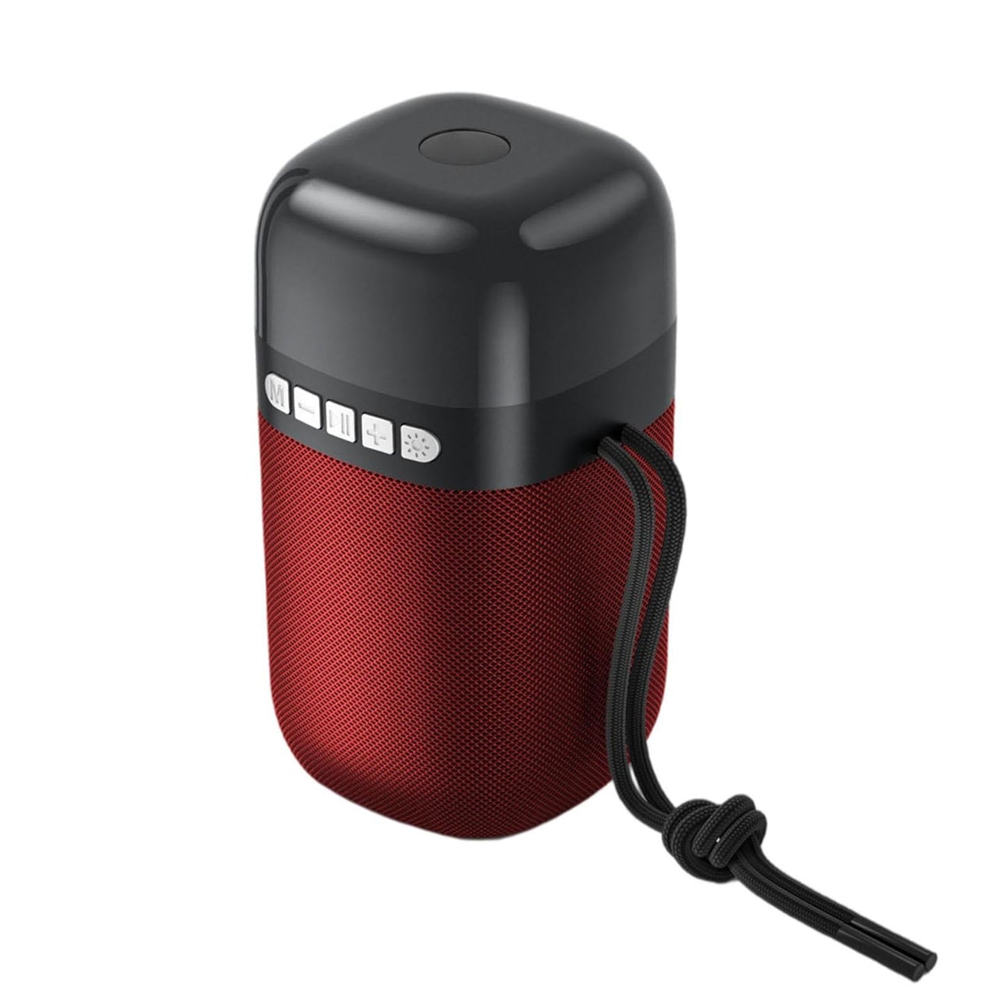 Outdoor Portable Speaker Bluetooth FM Cool Lights TF Card Red