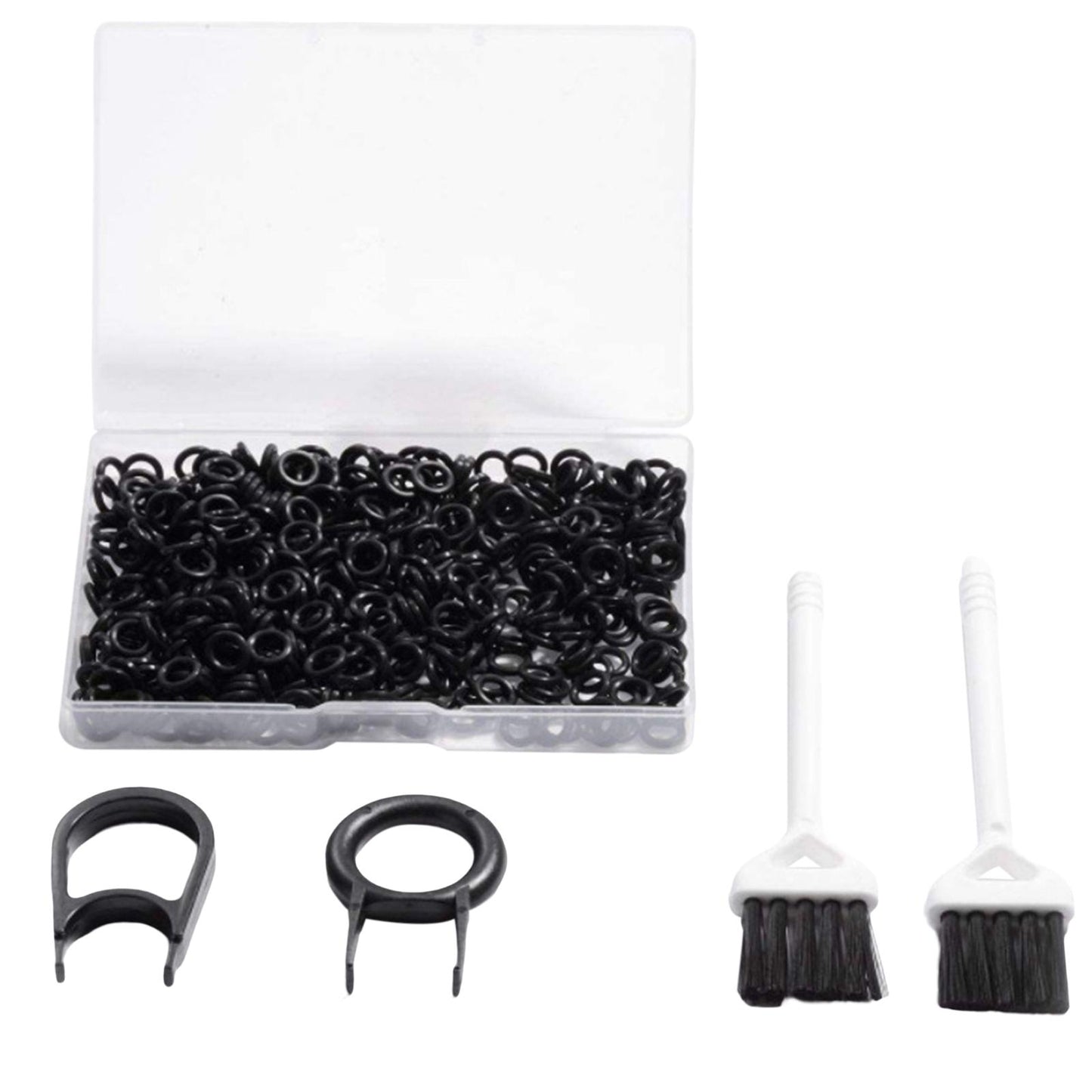 500Pcs o rings Keyboard Switch Dampener with Keyboard Pullers Portable Transparent