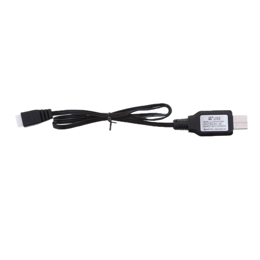 7.4V USB to XH-3P Plug Lithium Battery Charging Cable for RC Drone Toys