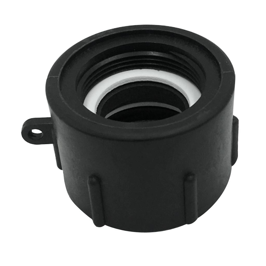 Plastic Black 1000L IBC Water Tank Hose Adapter Hose Connectors Fittings fine thread 50mm