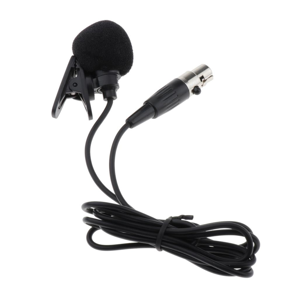 3 Pin Lavalier Microphone Condenser Lapel Tie Clip for Wireless Transmitter