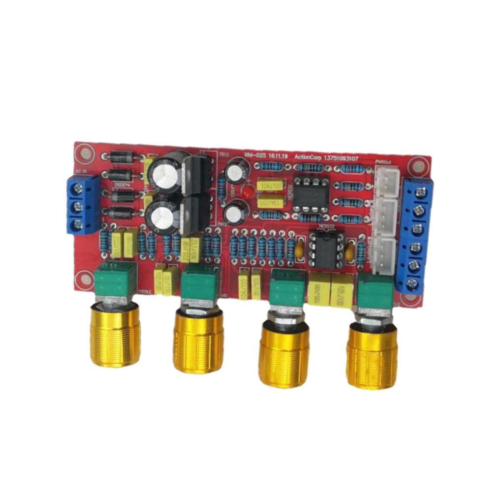 HIFI NE5532 Preamp Pre-amplifier Tone Board Treble Alto Bass Volume Control