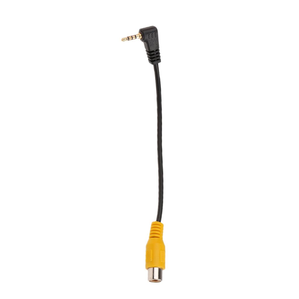 2.5mm Stereo Male Plug to 1 RCA Female Jack Video Adapter Converter Cable