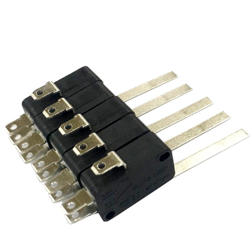 5 Pieces 15A 250VAC V 15 Button SPDT 1NO 1NC Micro Switch with Lever