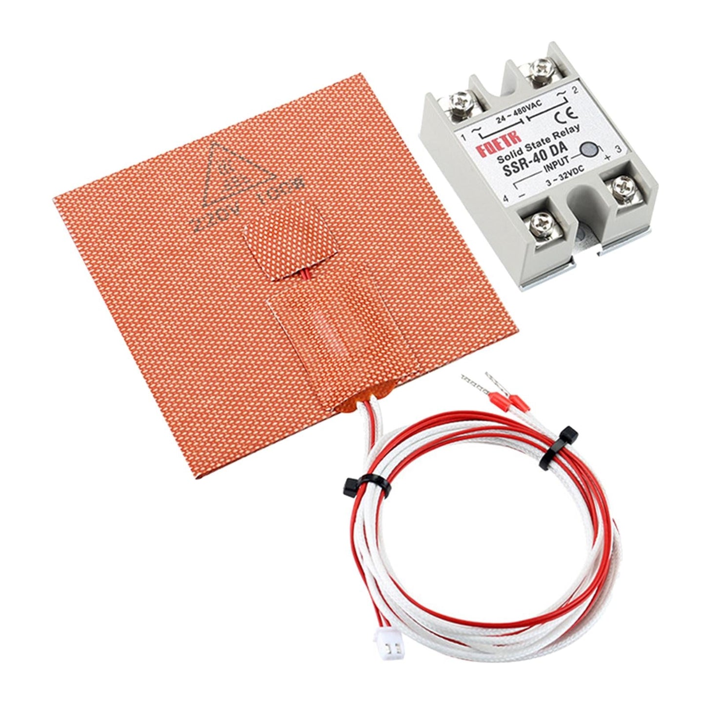 Hot Bed Silicone Heater Pad for 3D Printer 220V 100W 3D Printer Parts With Relay