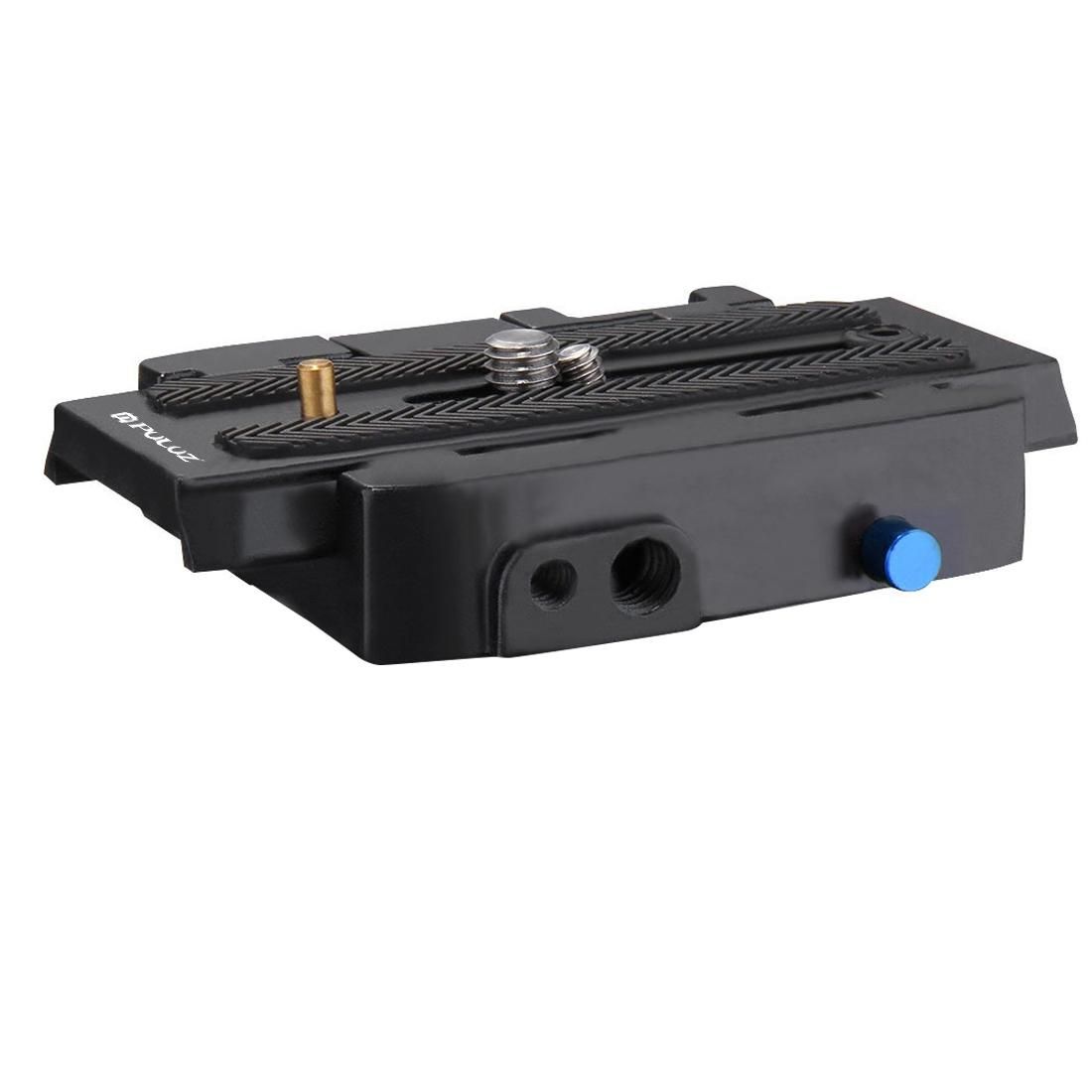 PULUZ Quick Release Clamp Adapter + Quick Release Plate for DSLR & SLR Cameras (Black)