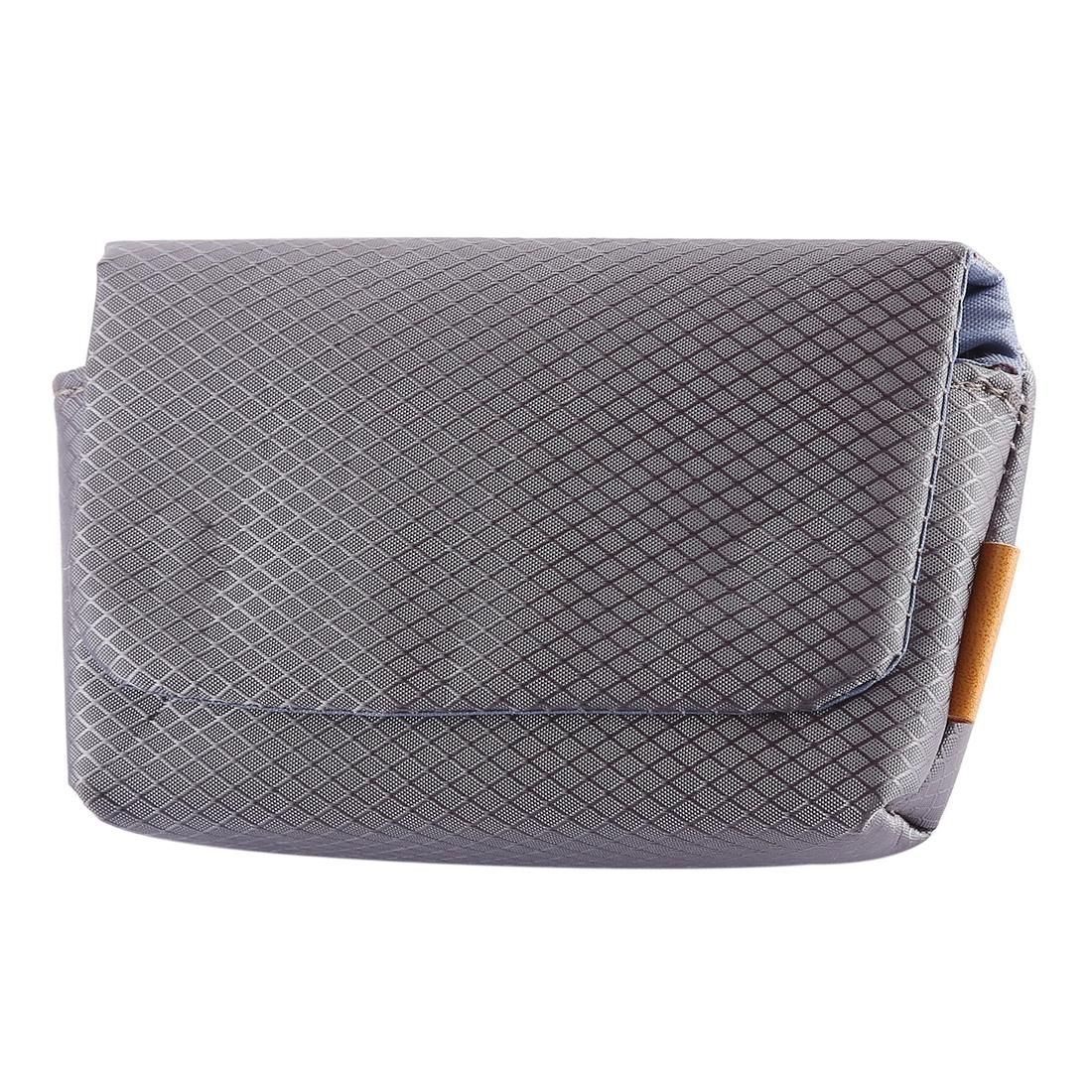 Rhombus Texture Nylon Camera Case Bag for Canon, Sony, Nikon, Micro Single,Digital Cameras, Size:12.5�7.5�4cm (Grey)