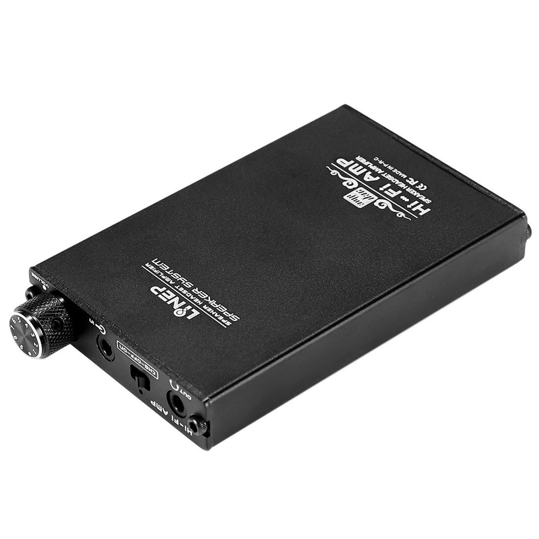 A935 Portable Headphone Amplifier Stereo Speaker Headset Amplifier, Support Power Bank (Black)