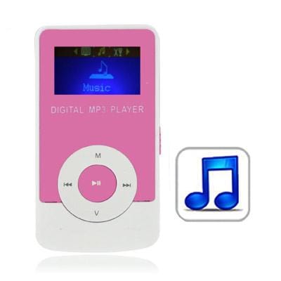 2GB MP3 Player with LCD Screen & Speaker (Magenta)
