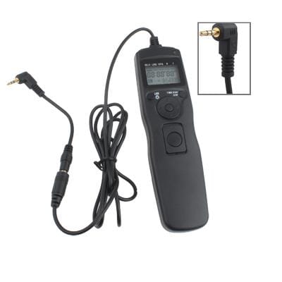 LCD Display Timer Remote Control for Canon 1000D / 550D / 500D / Pentax K200D / K110D / K100D / Samsung GX-1S / GX-1L (Black)
