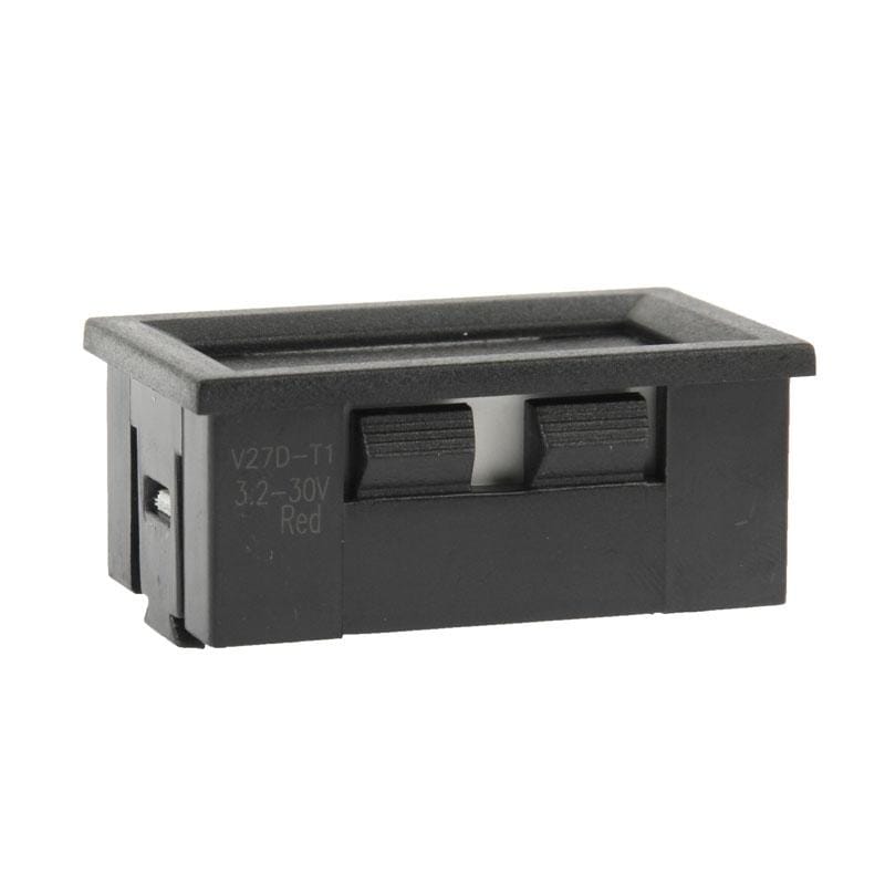 V27D-T1 3.2V-30V LED Digital Display Voltmeter (Black)