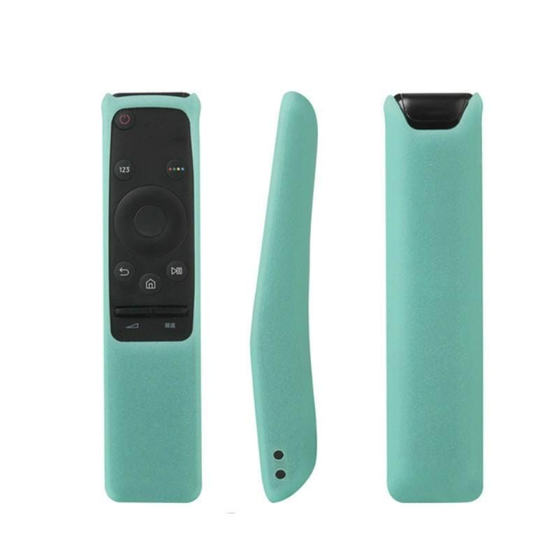 Universal Waterproof Anti-drop Silicone Remote Controller Protective Cover Case for Samsung Smart TV (Turquoise Blue)