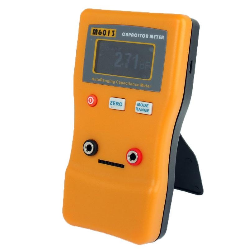 M6013 Auto Range Digital Capacitor Capacitance Tester Meter Cap 0.01pF to 47mF (Orange)