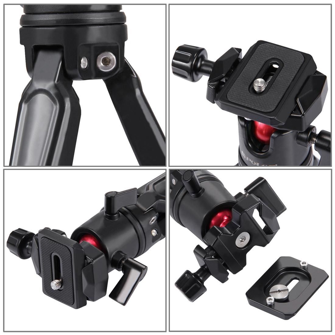 PULUZ Pocket Mini Metal Desktop Tripod Mount with 360 Degree Ball Head for DSLR & Digital Cameras, Adjustable Height: 11-21cm (Style2)