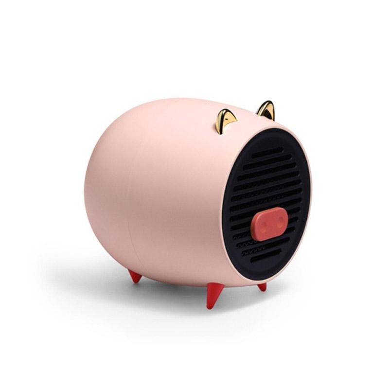 Home Mini Heater Desktop Office Portable Silent Heater CN Plug (Pink)