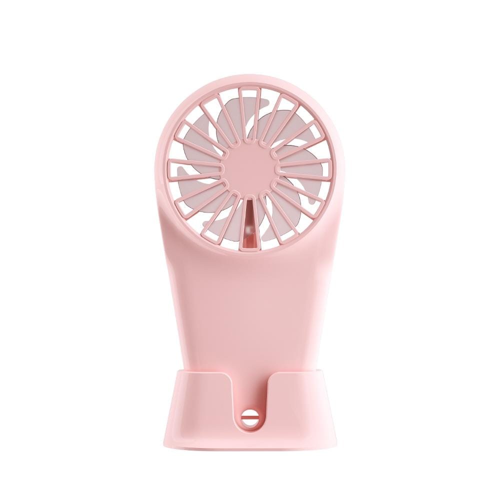 ROCK F3 Portable Handheld Electric Fan with 2-level Speed Adjustment (Pink)
