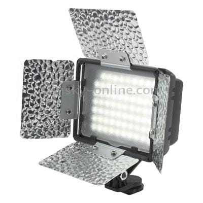 70 LED Video Light with Three Color Temperature Transparent Films (Black)