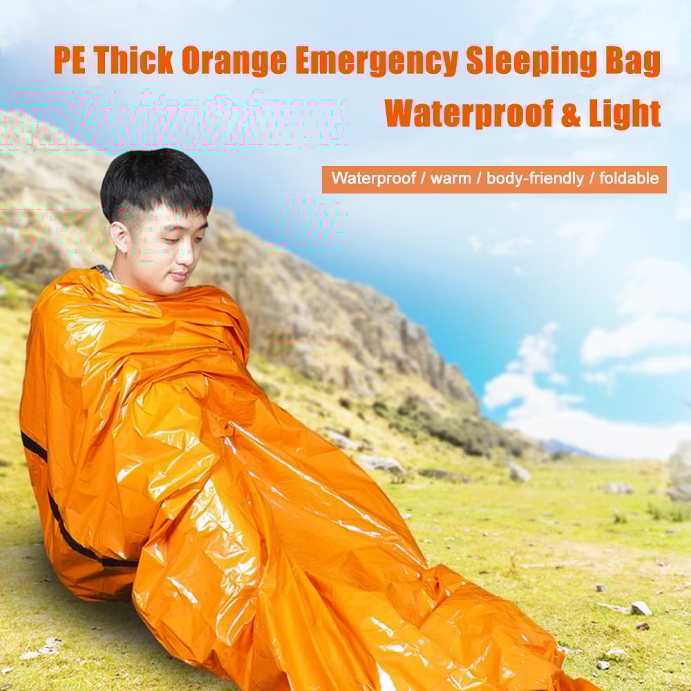 Reusable Emergency Sleeping Bag Survival Blanket Camping - blanket