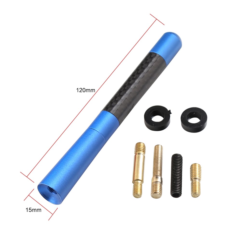 Short Antenna Sports Style Antenna 4.7" Carbon Fiber