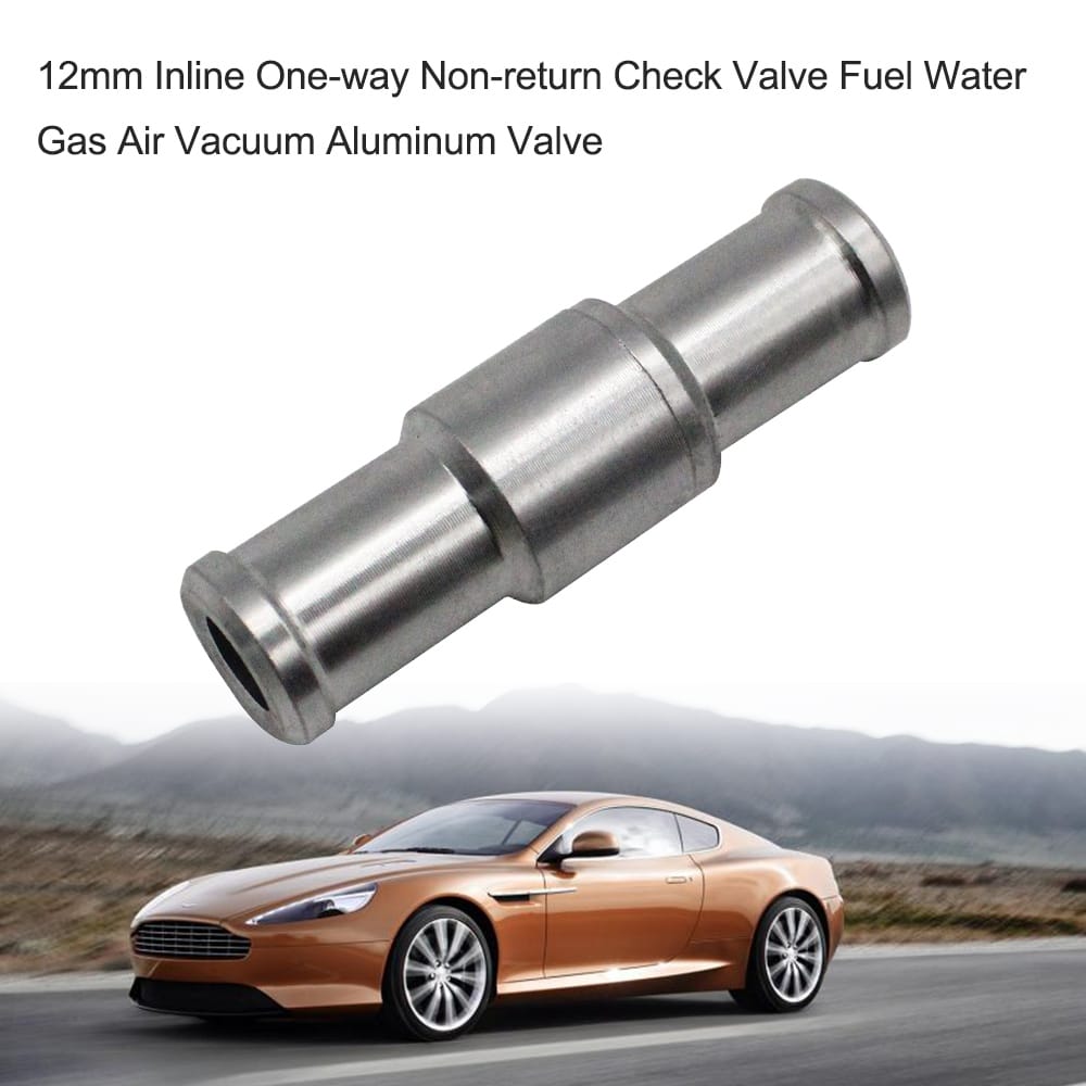 12mm Inline One-way Non-return Check Valve Fuel Water Gas - 12mm