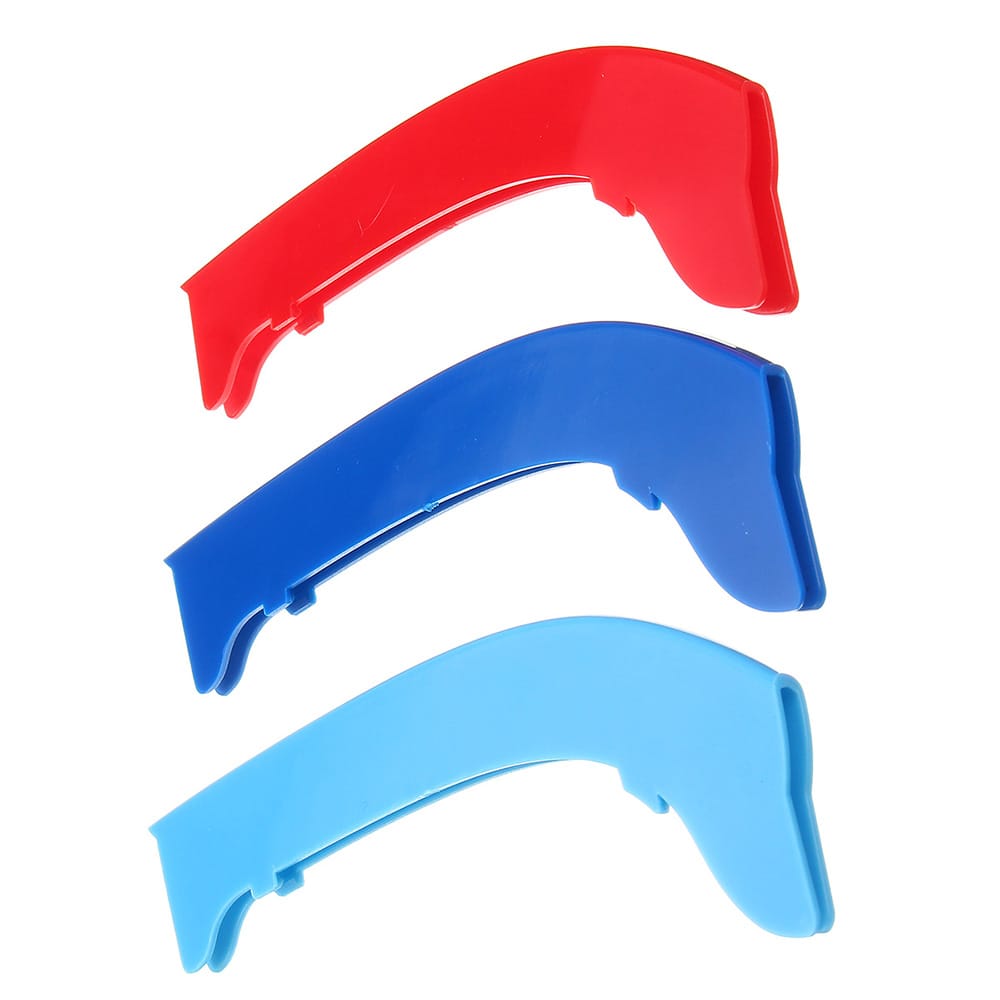 3pcs Cars M Color Front Kidney Grille Strips Covers - 3pcs