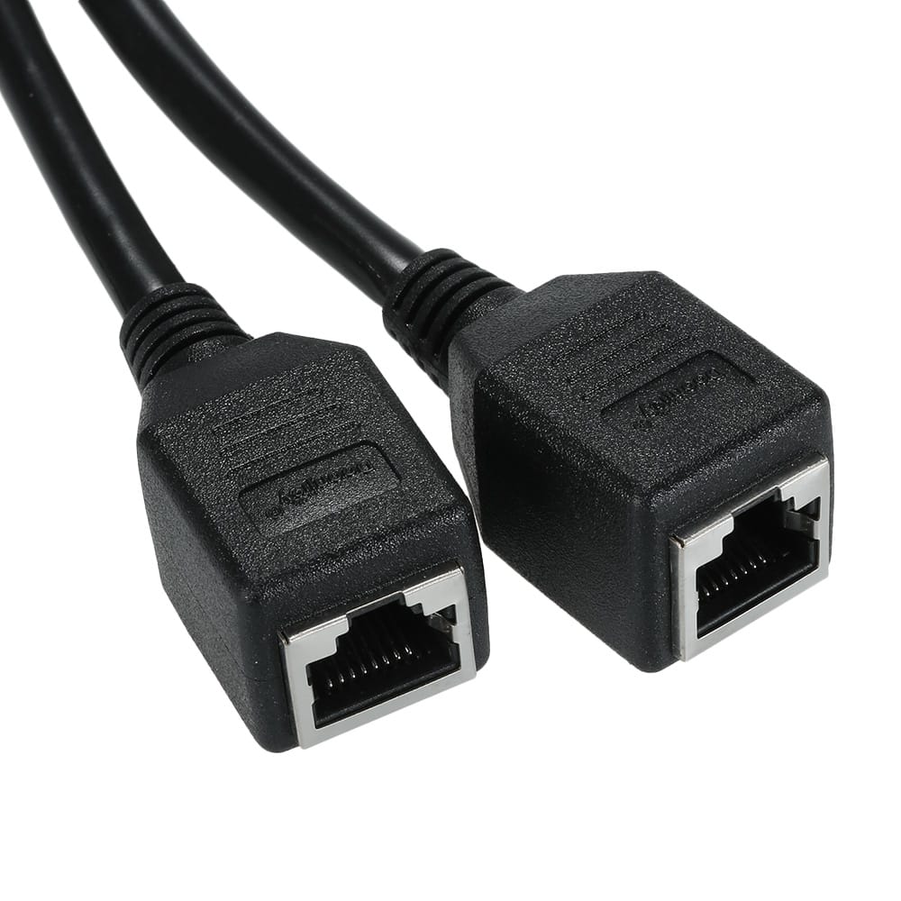 RJ45 Network Splitter Adapter Cable, Male to 2 Female header