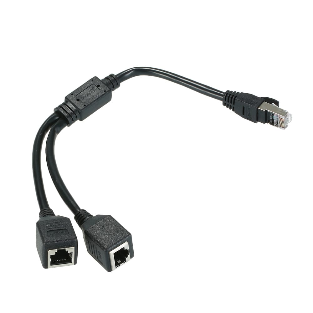 RJ45 Network Splitter Adapter Cable, Male to 2 Female header