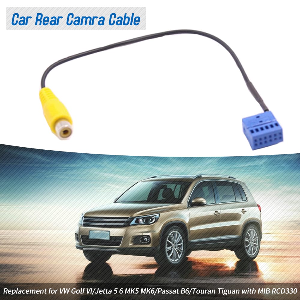 Car Rear View Camera RVC Cable Adaptor Replacement for VW