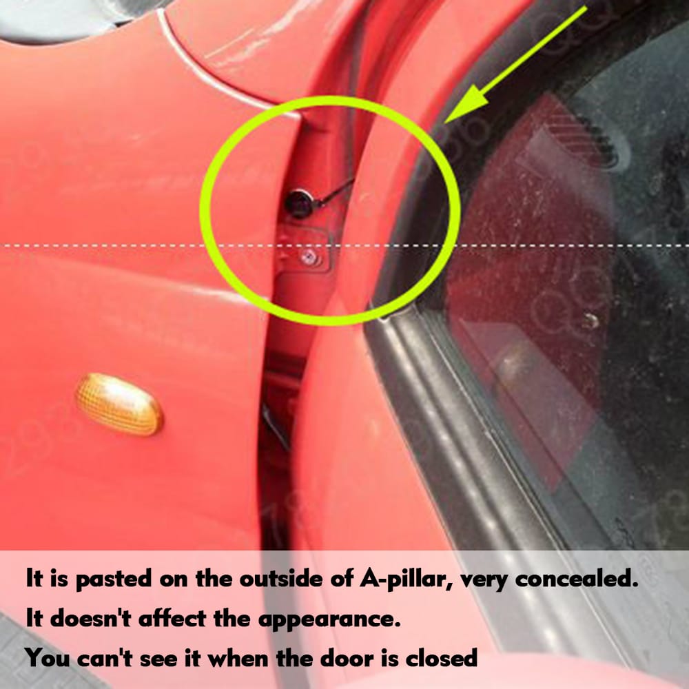 Car Thermometer Digital Clock DC 12V Automobile Clock LED