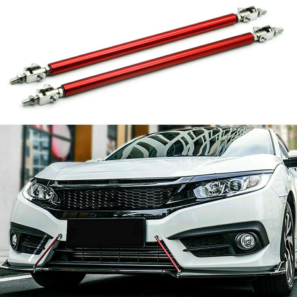 2Pcs Universal Adjustable Front Bumper Lip Splitter Strut