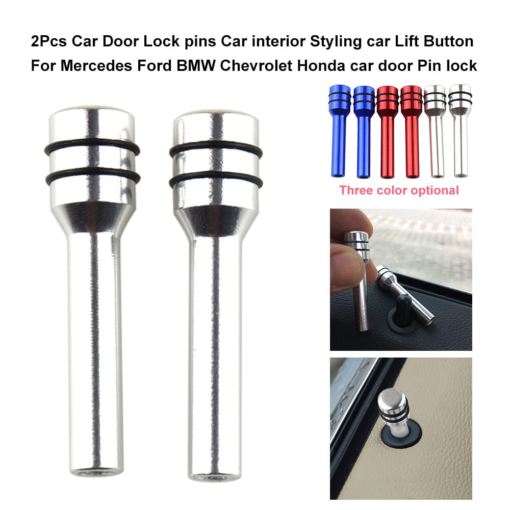 2Pcs Car Door Lock pins Car interior Styling car Lift Button