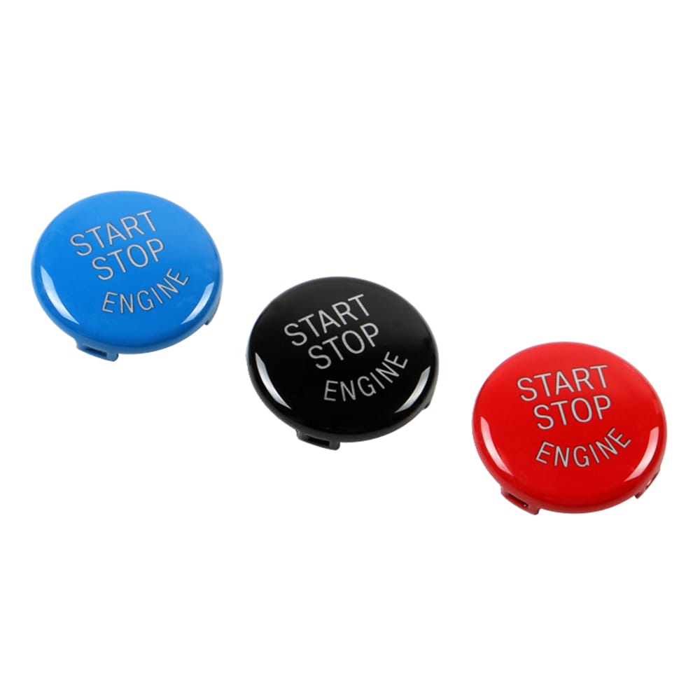Car Engine Button Cover For BMW E Chassis with Sticky - E Chassis Black without Start-Stop