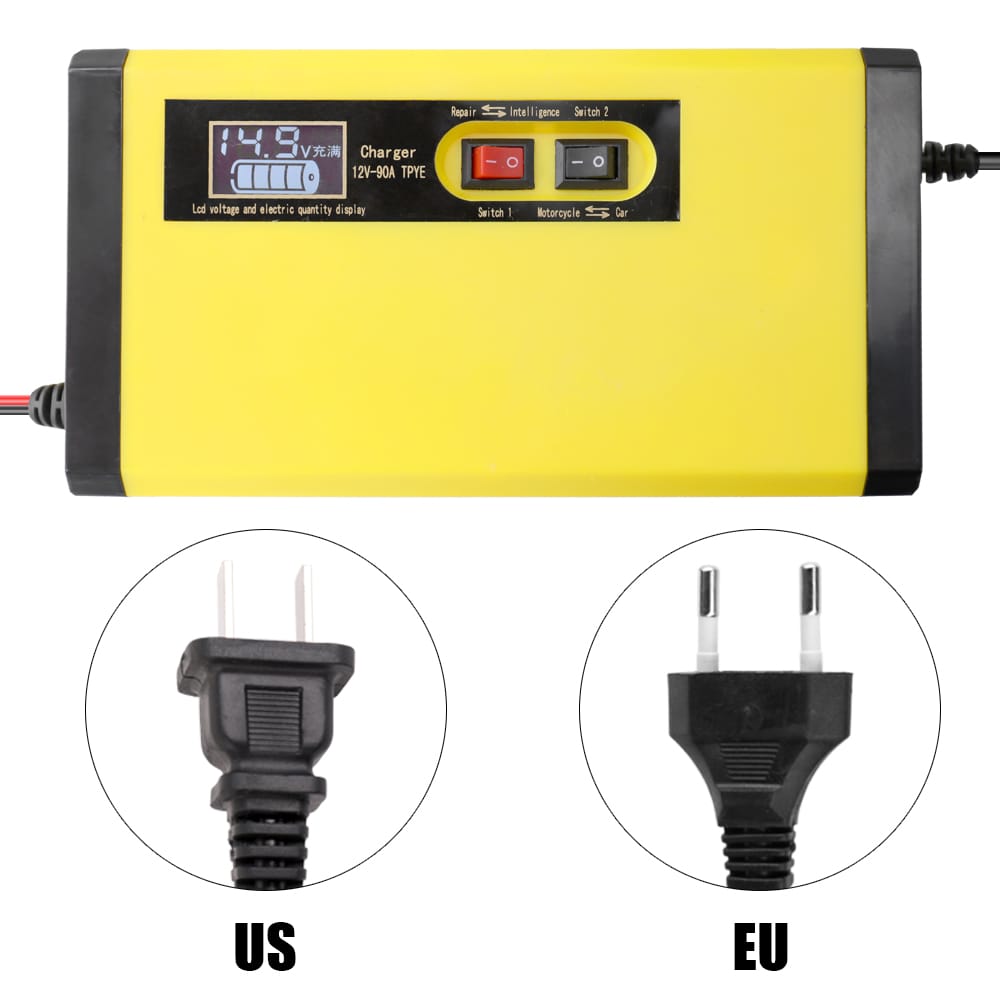 12V 8A Full Automatic Car Battery Charger Intelligent Fast - US Plug