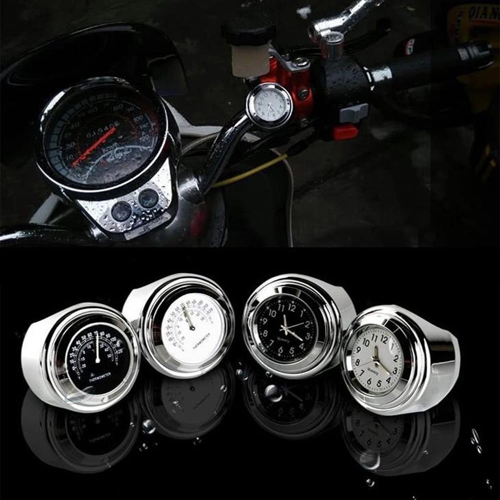 Motorcycle Waterproof Handlebar Mount Dial Thermometer Motor - 2