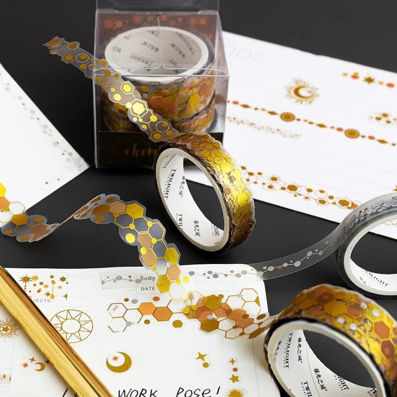 3 PCS / Set Decorative Wallpaper Tape PET Scrapbooking Washitape Set Transparent Waterproof Stickers (Music Series)
