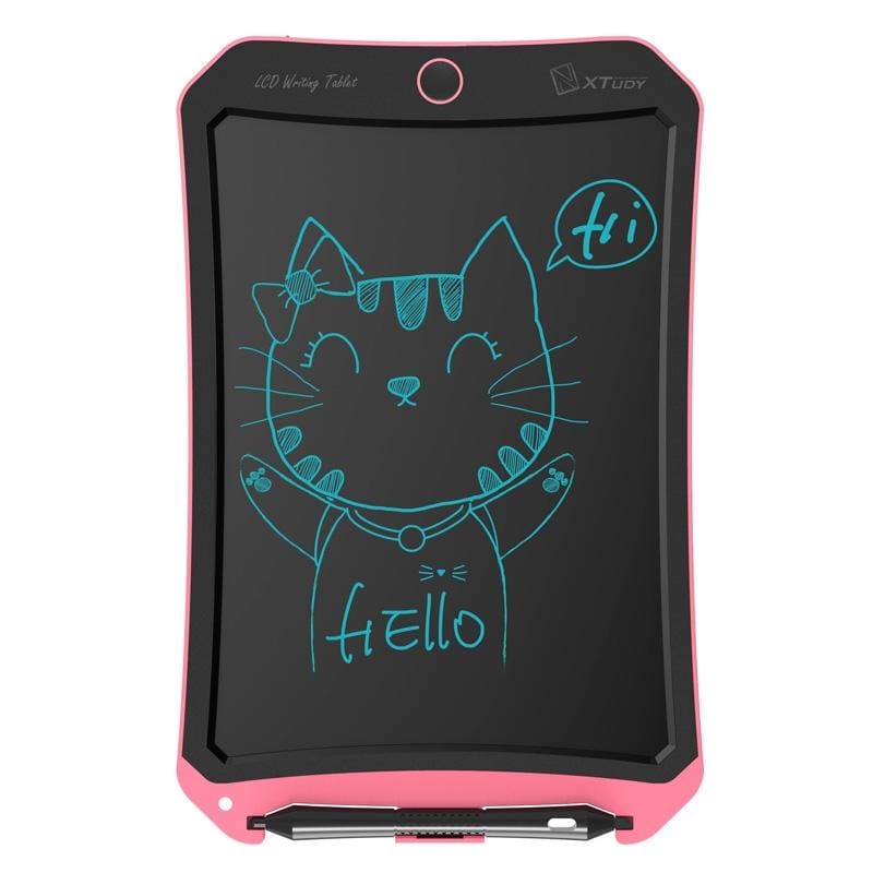WP9309 8.5 inch LCD Monochrome Screen Writing Tablet Handwriting Drawing Sketching Graffiti Scribble Doodle Board for Home Office Writing Drawing (Pink)