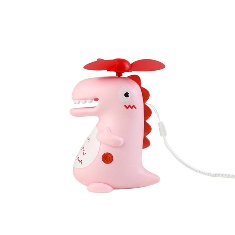 Cute Girl Heart Creative Dinosaur Children Student Portable Handheld Mini USB Small Fan (Pink)